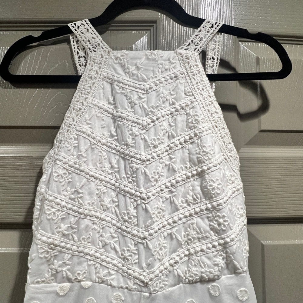 Tularosa White Sleeveless Boho Lace Maxi Dress Size XS - Picture 3 of 8